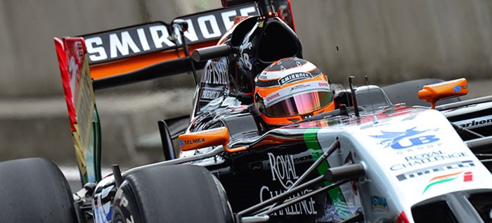 Force India Car at British Grand Prix
